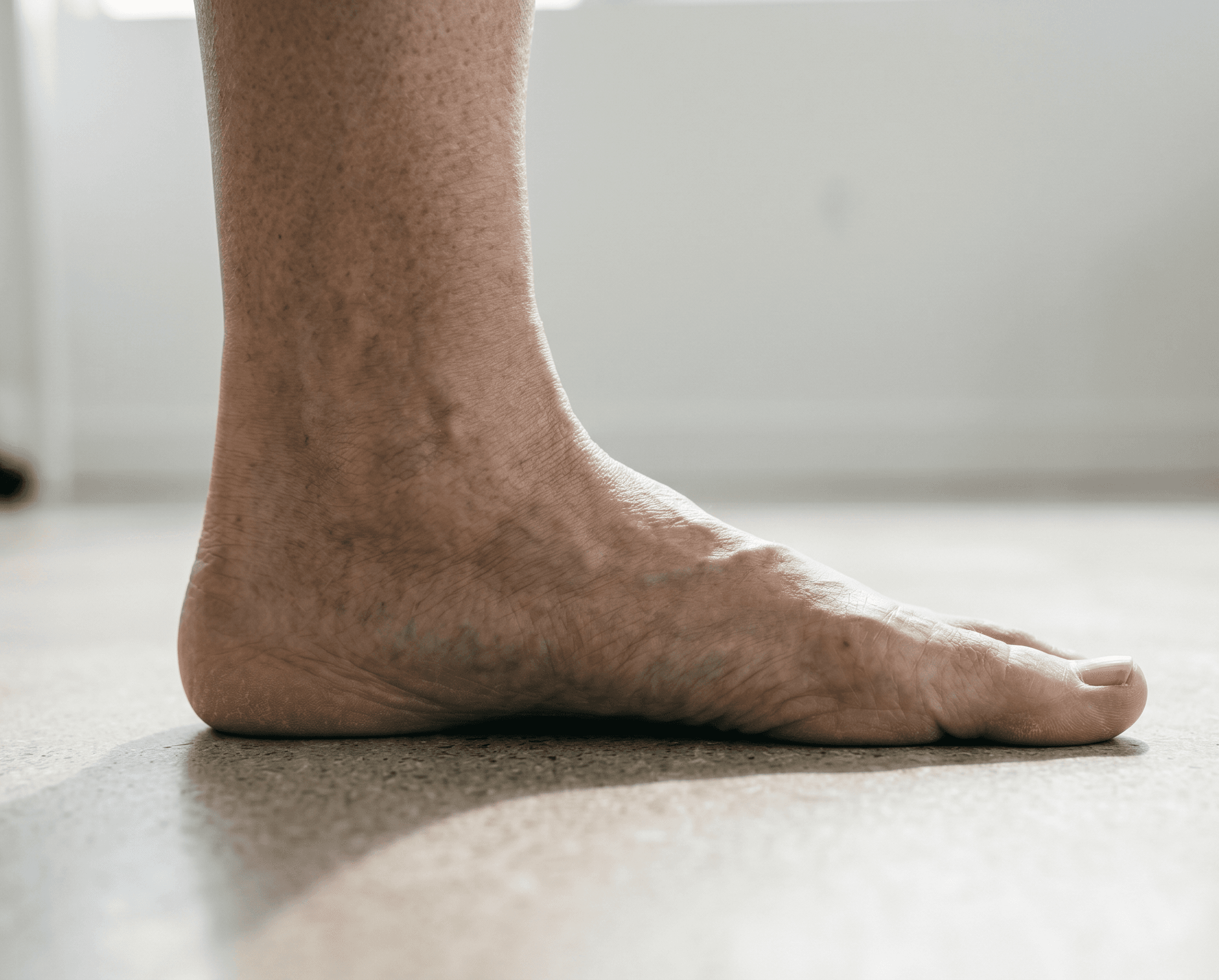 Flat-foot correction with foot orthotic